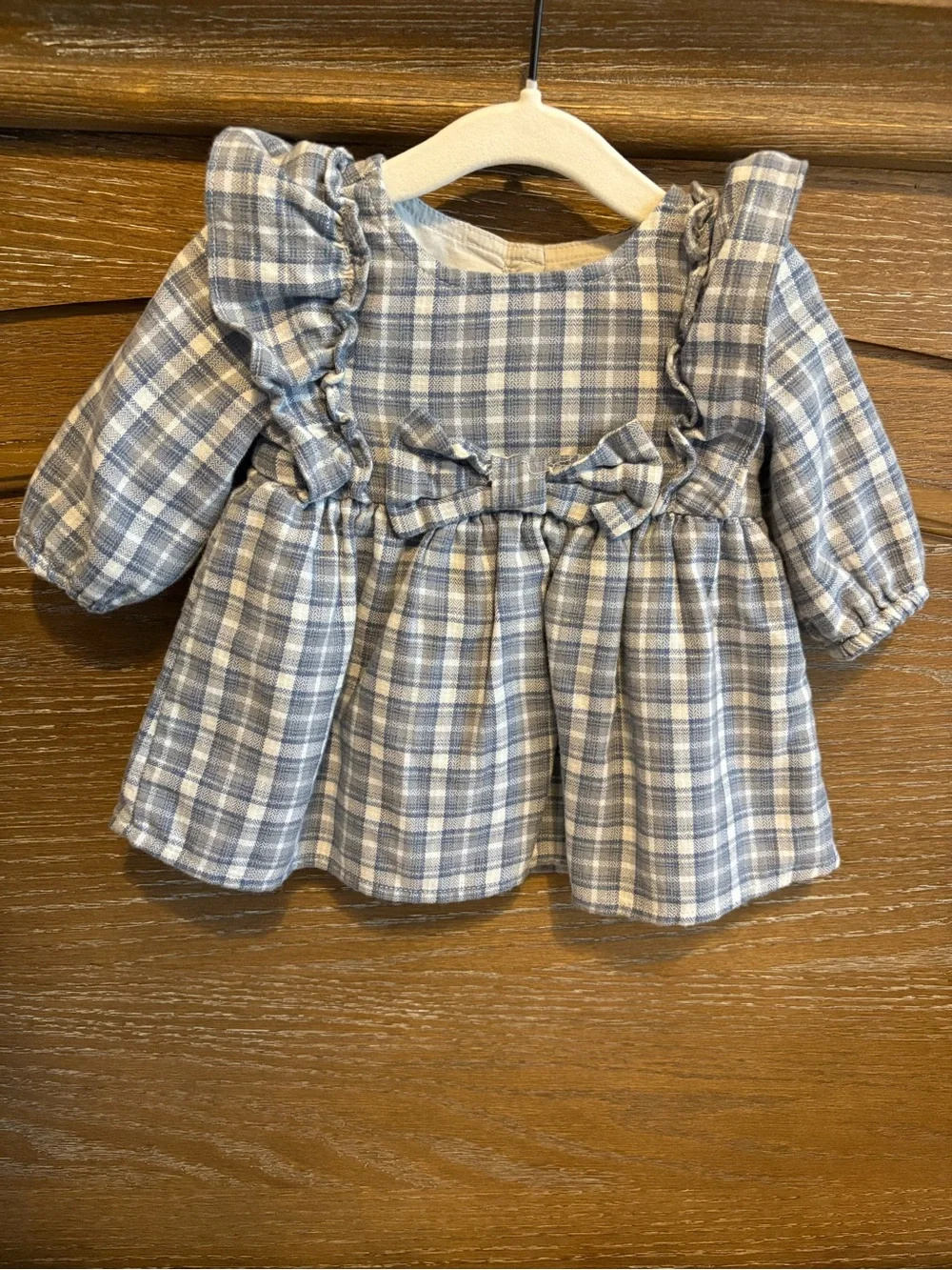 GAP Baby Flannel Bow Dress